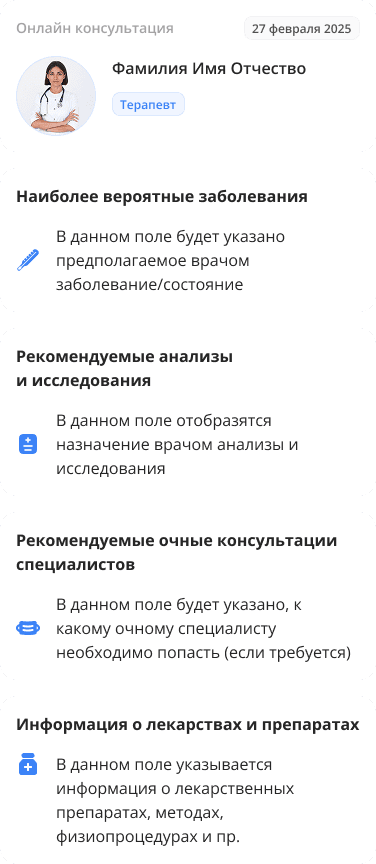 расписание врача